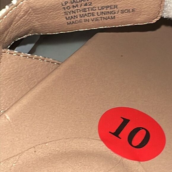 Lucky Brand Platform Wedge Sandals Animal Snake Tan White 10 - Picture 8 of 8